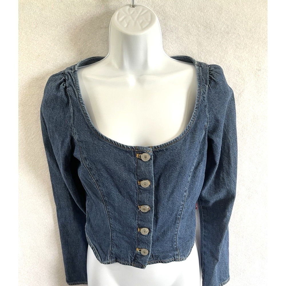 Levi's Weston Corset Blouse Women's XS Western Cowgirl Rodeo Ranch Southwestern